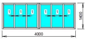 Лоджия алюминиевая 4м